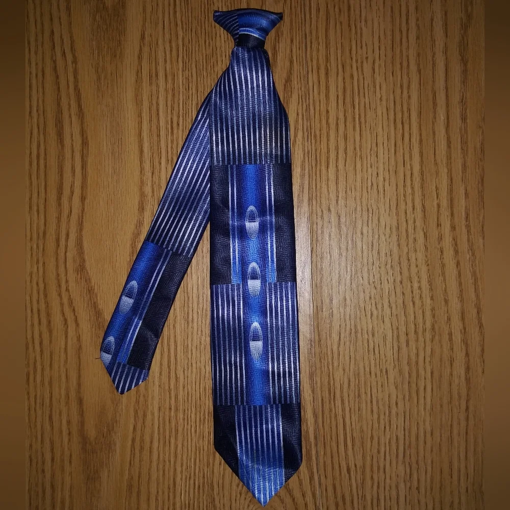 🖤3 for$15 Boys blue tie by George - blue - 6-8t